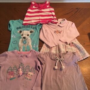 Five Gently Broken in Tops for Little Girl​